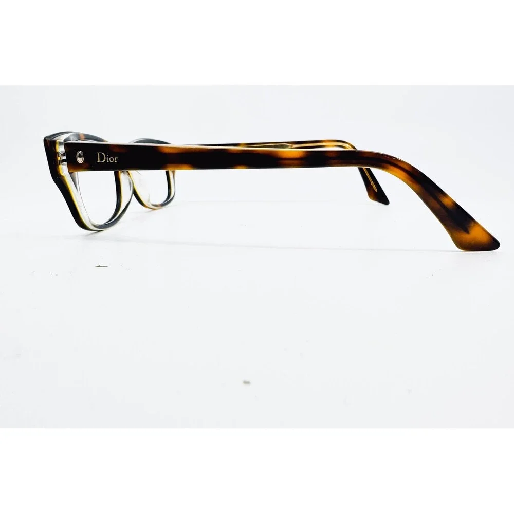 Christian Dior Eyeglasses Women Tortoise Brown N 10 Cat Eye Frames Small
